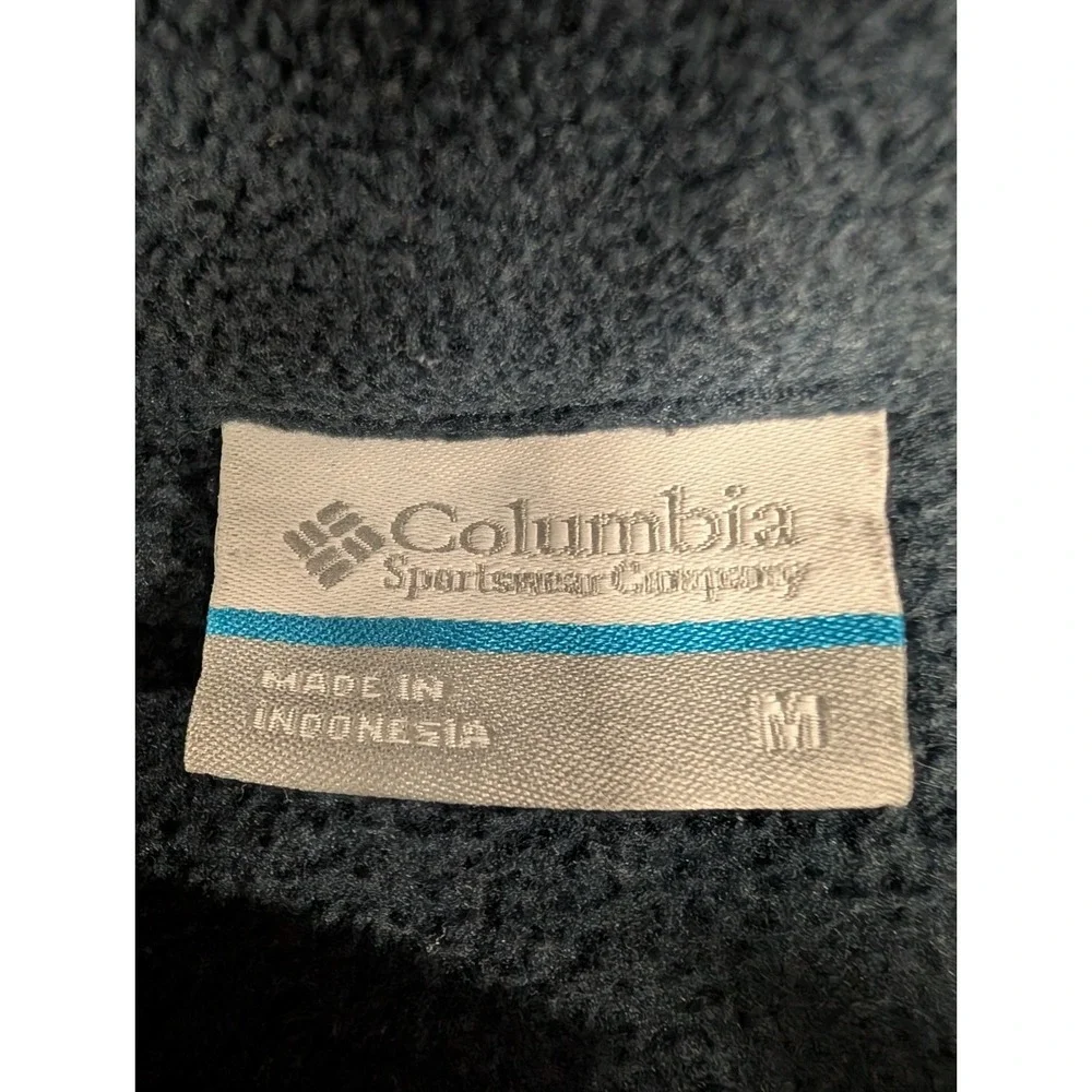 Columbia Full Zip Jacket Youth M Blue Fleece Zip Pockets Lightweight